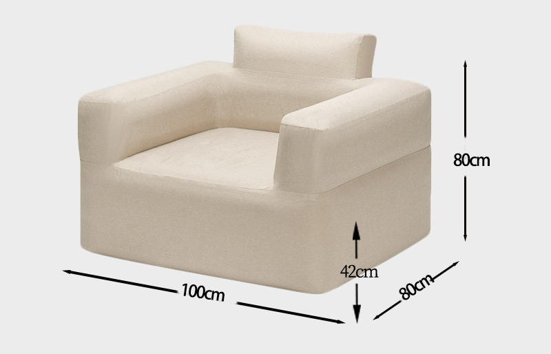 single inflatable air sofa